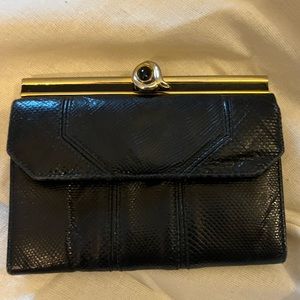 Judith Lieber vintage snakeskin wallet